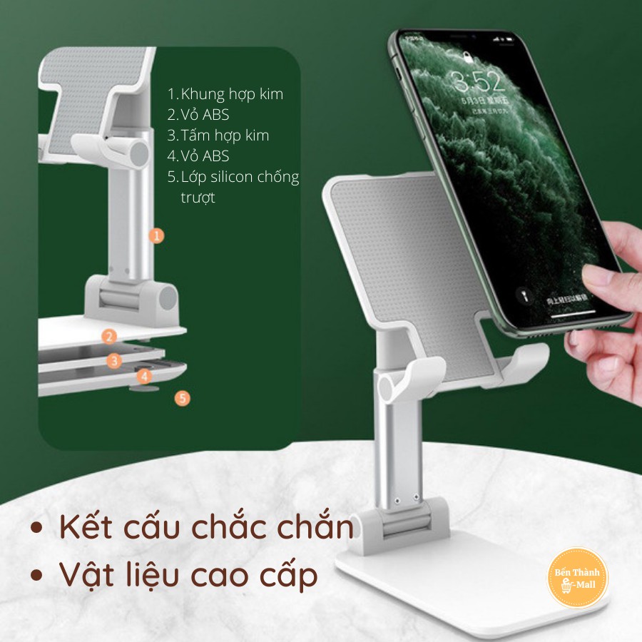 ✈️ [Freeship] Giá đỡ điện thoại Folding Stand [Để bàn có thể gấp gọn] [Góc xoay linh hoạt]