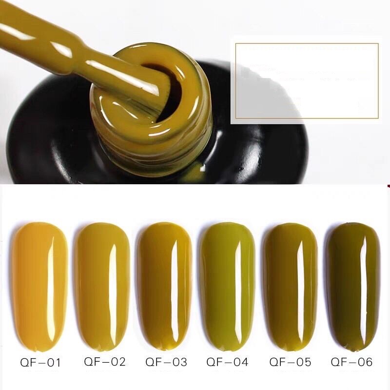 Sơn gel AS sơn móng tay tone màu xanh lúa xanh cỏ úa mã QF
