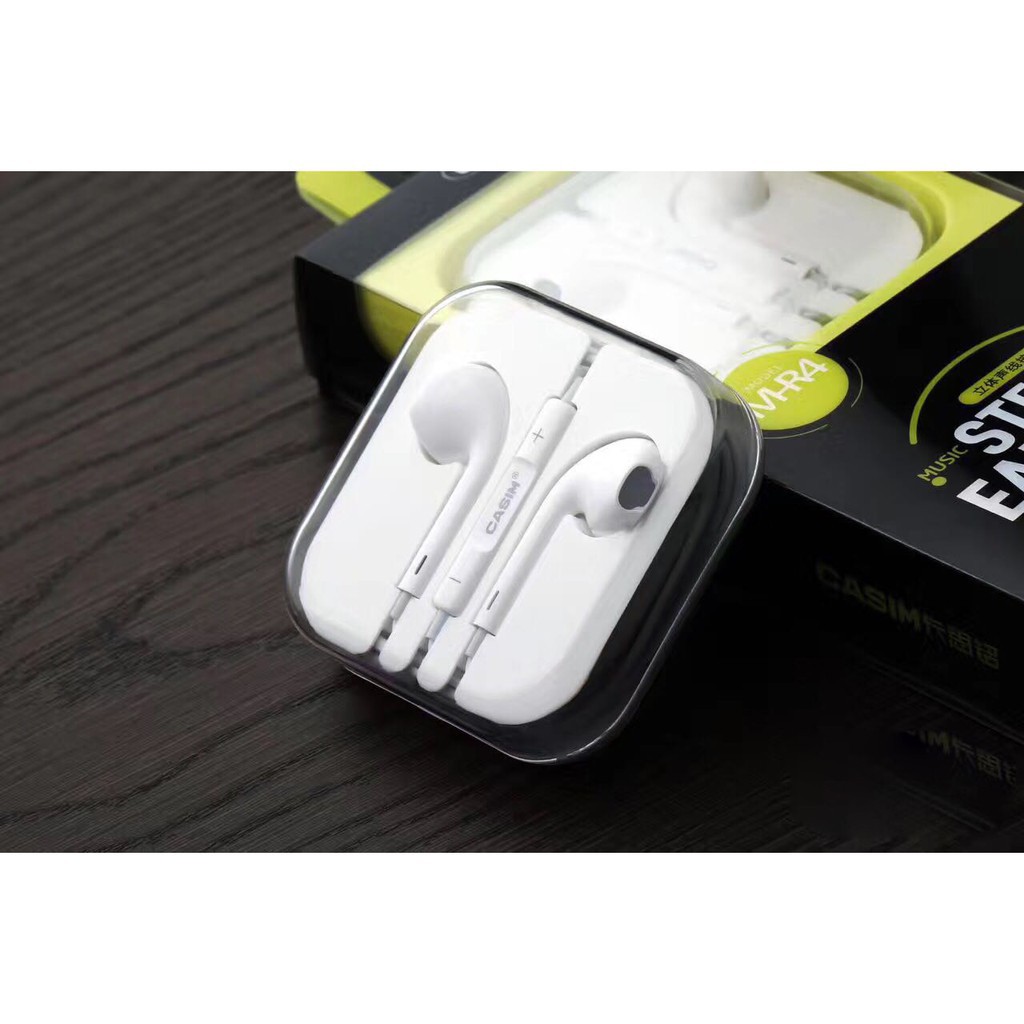 Tai Nghe Casim M-R4 Jack 3.5mm Chất Âm Hay - Có Mic Đàm Thoại - Hàng Chính Hãng