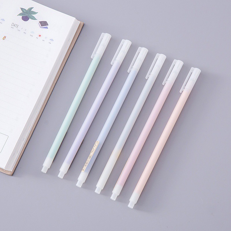 Bút mực nhiều màu khác nhau vỏ nhựa trong suốt đa năng