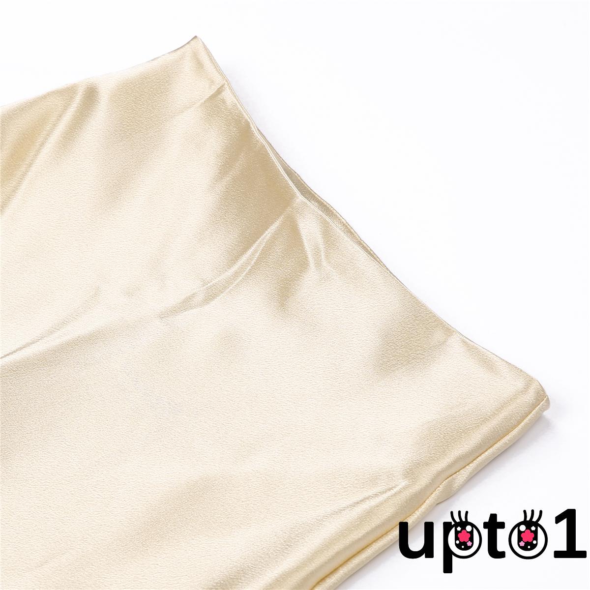 Up-Women´s High Waist Skirt Glossy Satin Trumpet Skirt Party Skirts Fashion Metallic Shiny Skirt | BigBuy360 - bigbuy360.vn