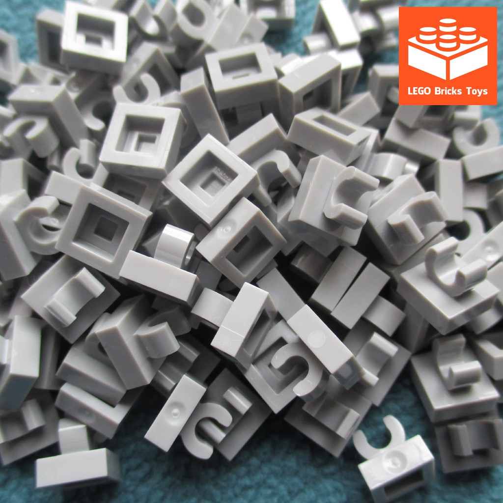 LEGO Miếng 1x1 Xám Nhạt Với Vòng Kẹp Thẳng ID 6071229 15712