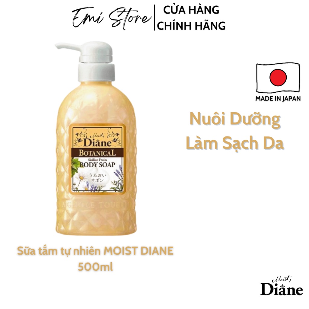 Sữa tắm Tự nhiên ( Nuôi dưỡng và Làm sạch da  ) Hương trái cây - Moist Diane Botanical Sicilian Fruits- 500ml