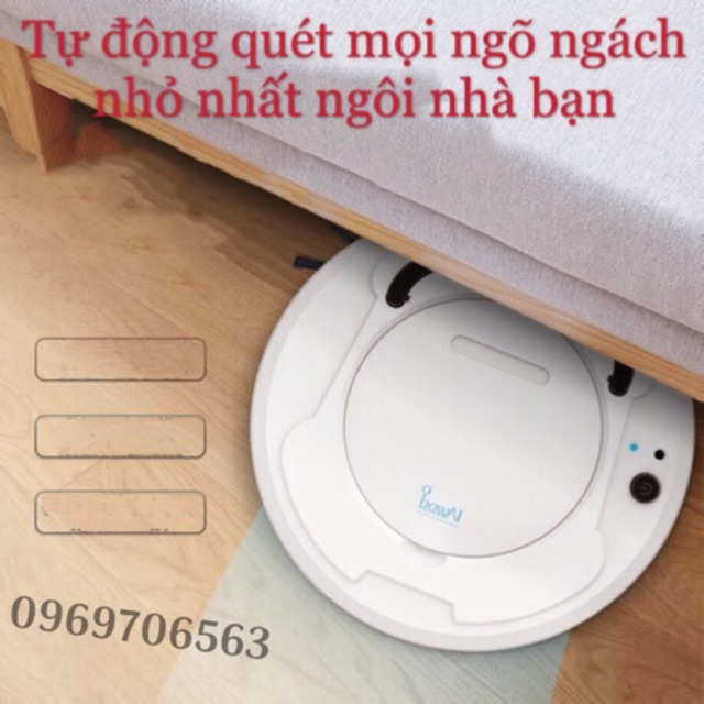 ROBOT HÚT BỤI Tự Động Dọn Nhà Thông Minh BOWAI Công Nghệ AI Cao Cấp Tự động hút bụi, lau nhà