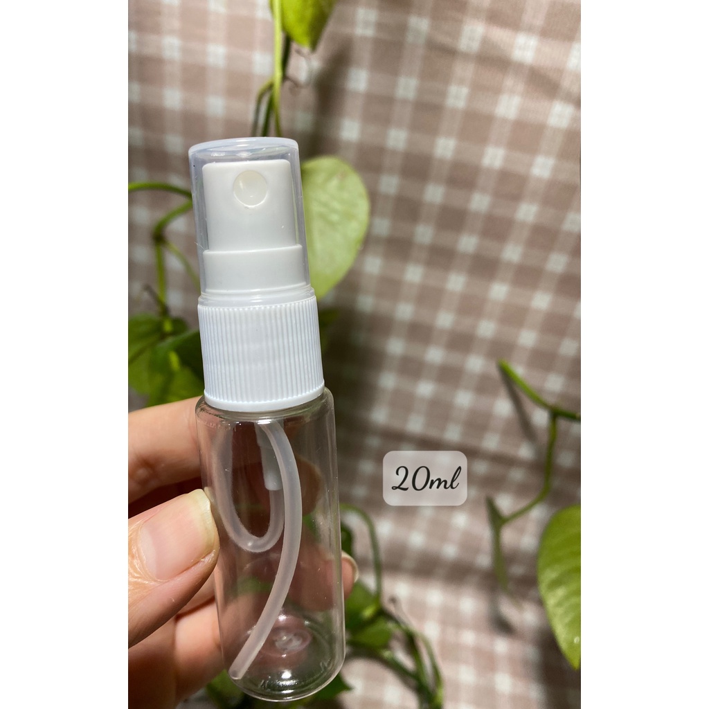CHAI NHỰA XỊT PHUN SƯƠNG, CHAI CHIẾT NƯỚC HOA, CHAI CHIẾT BODY MIST 10ML/20ML/30ML/50ML/100ML