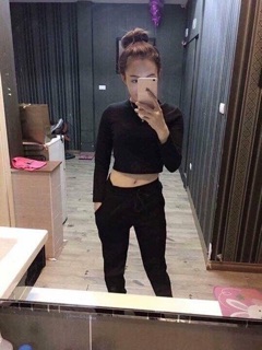Quần joger len