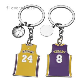 flowersqueen Móc khóa hình áo cầu thủ bóng rổ Kobe Bryant