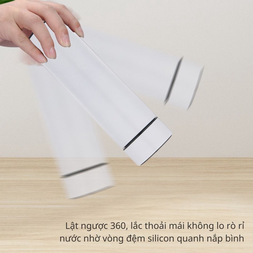 Bình giữ nhiệt cảm ứng nhiệt độ, bình giữ nhiệt 5 lớp an toàn cho sức khỏe