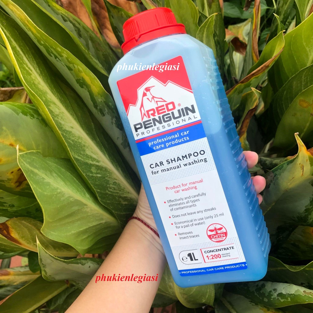 Xà Bông Xà Phòng Rửa Xe XADO Red Penguin For Manual Car Washing 1L