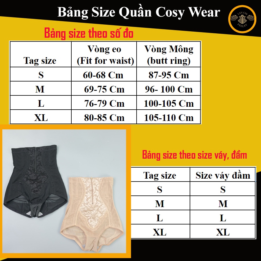 Quần gen bụng định hình giảm mỡ cạp cao Cosy Wear thanh định hình siết eo chống cuộn,nâng mông chống xệ,mặc váy không lộ