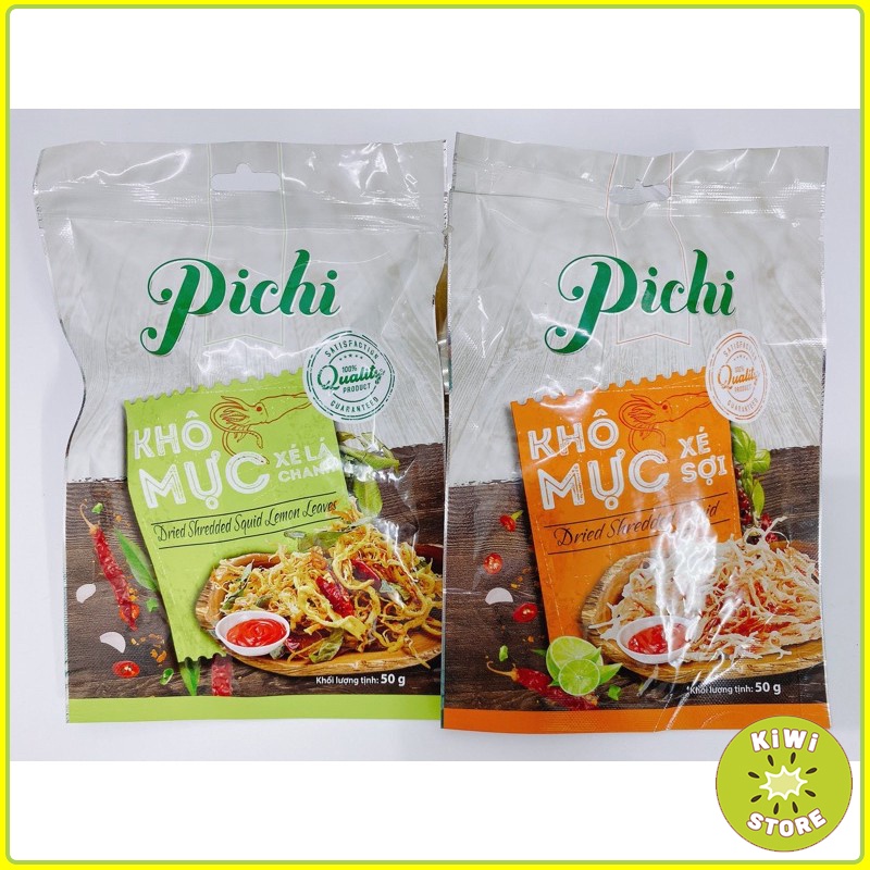 Khô mực xé sợi tẩm gia vị cay Pichi loại 1 ăn vặt cực nghiền Kiwi Store | BigBuy360 - bigbuy360.vn