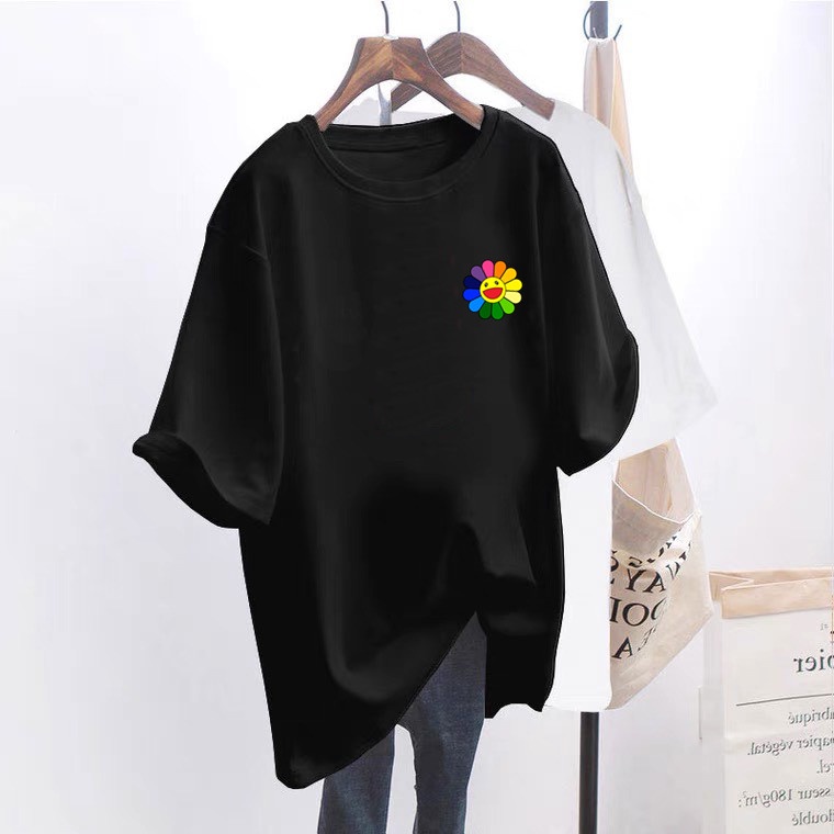 ÁO THUN UNISEX FORM RỘNG NAM NỮ IN HOA CÚC MĂC TRỜI CỰC ĐẸP