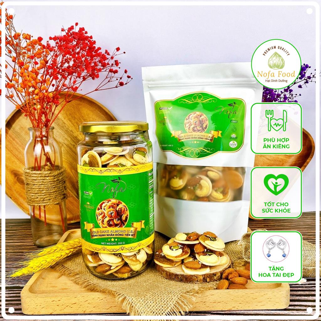 Bánh Hạnh Nhân Đồng Tiền Nofa Thơm Ngon Bổ Dưỡng Hỗ Trợ Giảm Cân, Ăn Keto, Ăn Healthy - NOFA FOOD