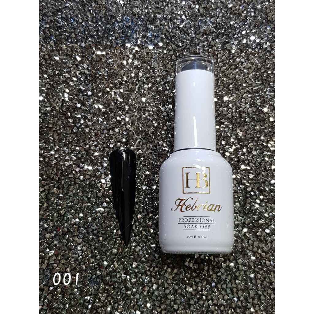 SƠN GEL Hebrian 15 ml trắng-đen