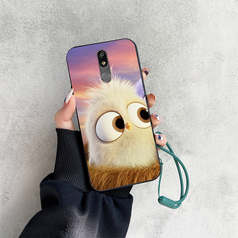Ốp Lưng HọA TiếT HoạT HìNh Dragon Ball Pikachu Có Dây Đeo Cho LG K40 K12 + K12Plus X4 2019