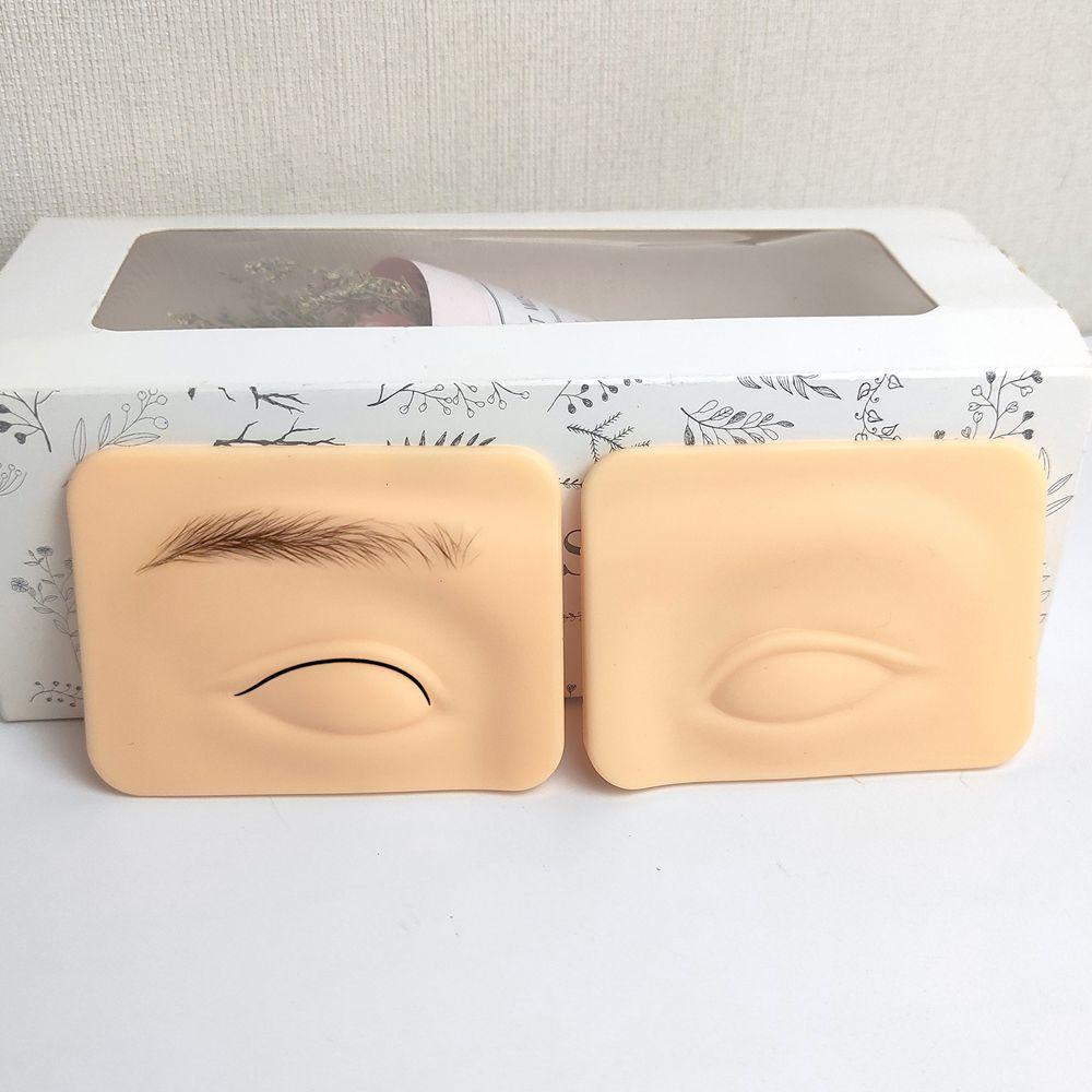 1 Cặp Miếng Da Giả 3D Dày Dặn Dùng Luyện Tập Trang Điểm Mắt / Lông Mi DWAYNE