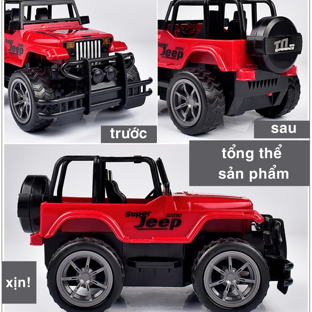 Ô tô điều khiển từ xa địa hình tốc độ cao giá rẻ mini 4 chiều có đèn và nhạc, ô tô cảnh sát đồ chơi cho bé BOBIKIDS OT01