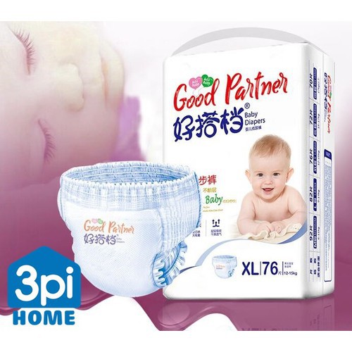 Bỉm quần Good Partner size M92, L82, XL76, XXL72, XXXL70 nhiều miếng siêu tiết kiệm