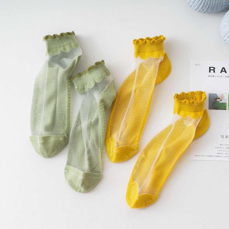 Tất bèo lưới trơn nữ thoáng mát