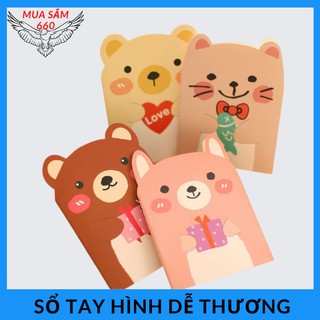 Sổ vở mini hình dễ thương, note ghi chép dễ dàng mang theo-SO