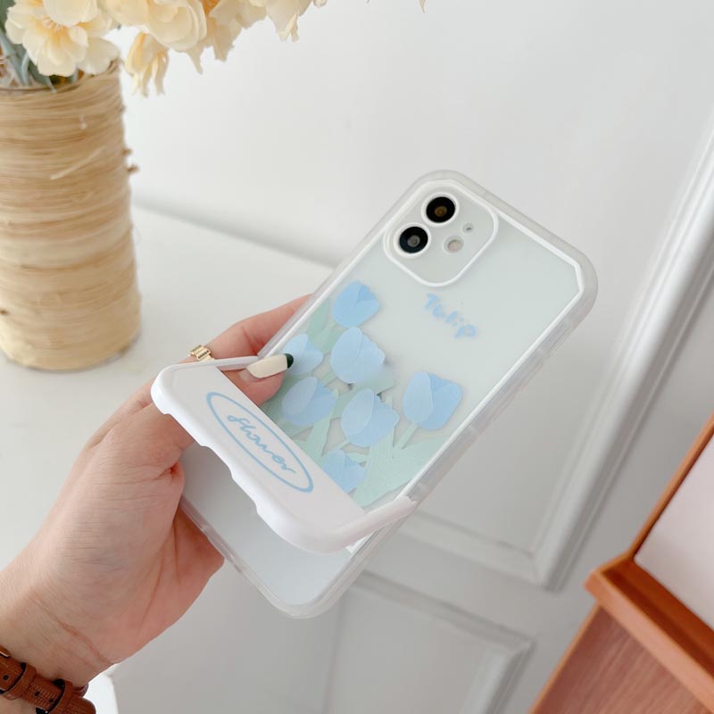 Ốp Điện Thoại TPU Silicon Mềm Chống Bụi Chống Sốc Hình Hoa tulip Cho IPhone 13 11 12 Pro Max 7 8 Plus X XR XSMAX