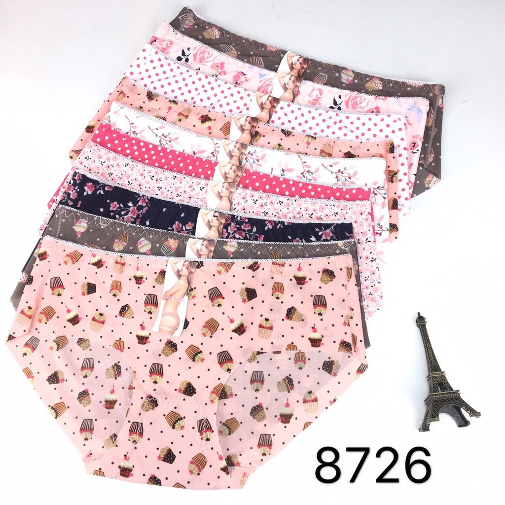 Quần lót thun lạnh ❤️ FREESHIP ❤️ Quần lót không viền họa tiết cute - Lolie House (Có ảnh thật) | BigBuy360 - bigbuy360.vn