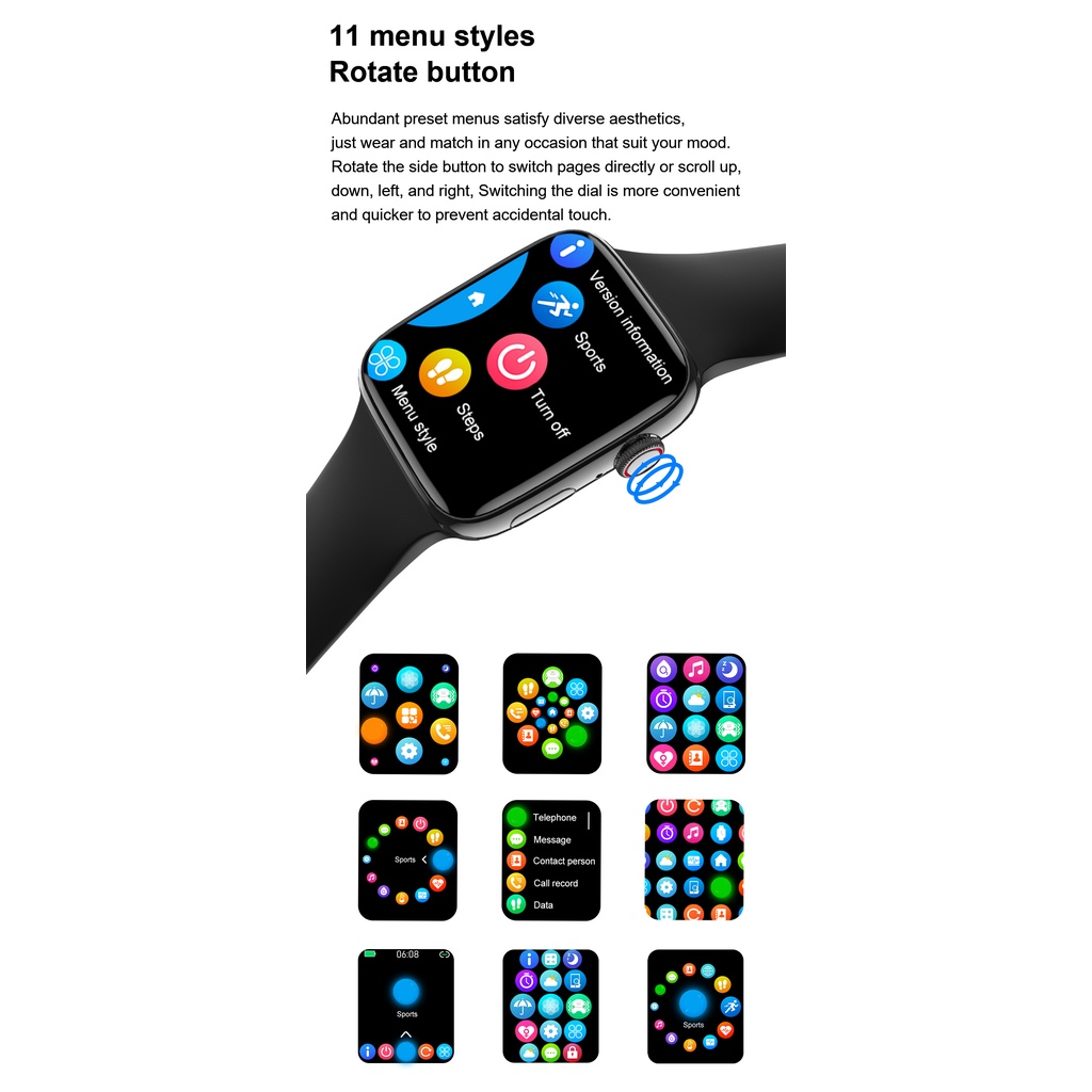 Đồng Hồ Thông Minh 2022 DT7 MAX 7 DT NO.17 Series 7 390 * 435 NFC GPS NFC Có Định Vị GPS Cho Nam Và Nữ PK iwo 14 W27 PRO