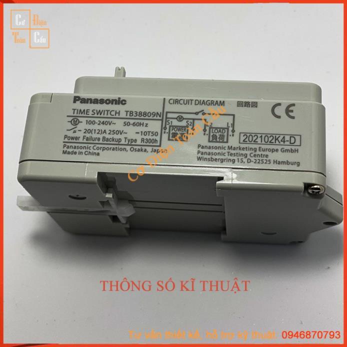 Timer cơ Bộ hẹn giờ công tắc thời gian Relay thời gian thực TB388 TB388K Panasonic