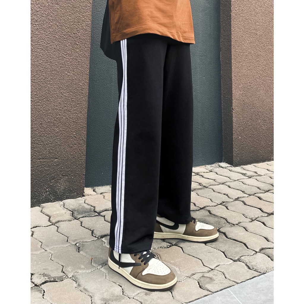 Quần thể thao nam nữ ZUTEE quần jogger ống suông 3 sọc 1 sọc chất dày dặn, vải cao cấp Joger