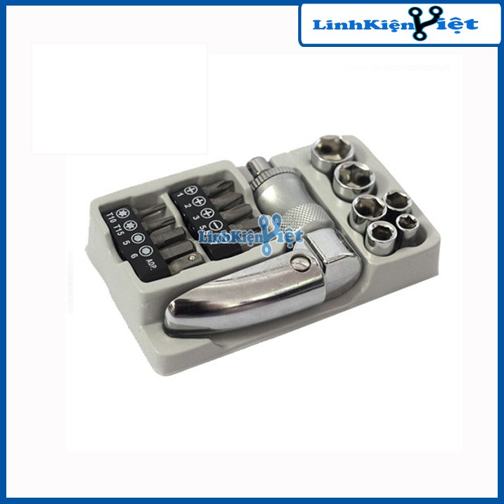 Bộ Tháo Bu Lông-Ốc Vít 17 Chi Tiết Tiện Lợi Nhanh Chóng (Không Lo Mỏi Tay)