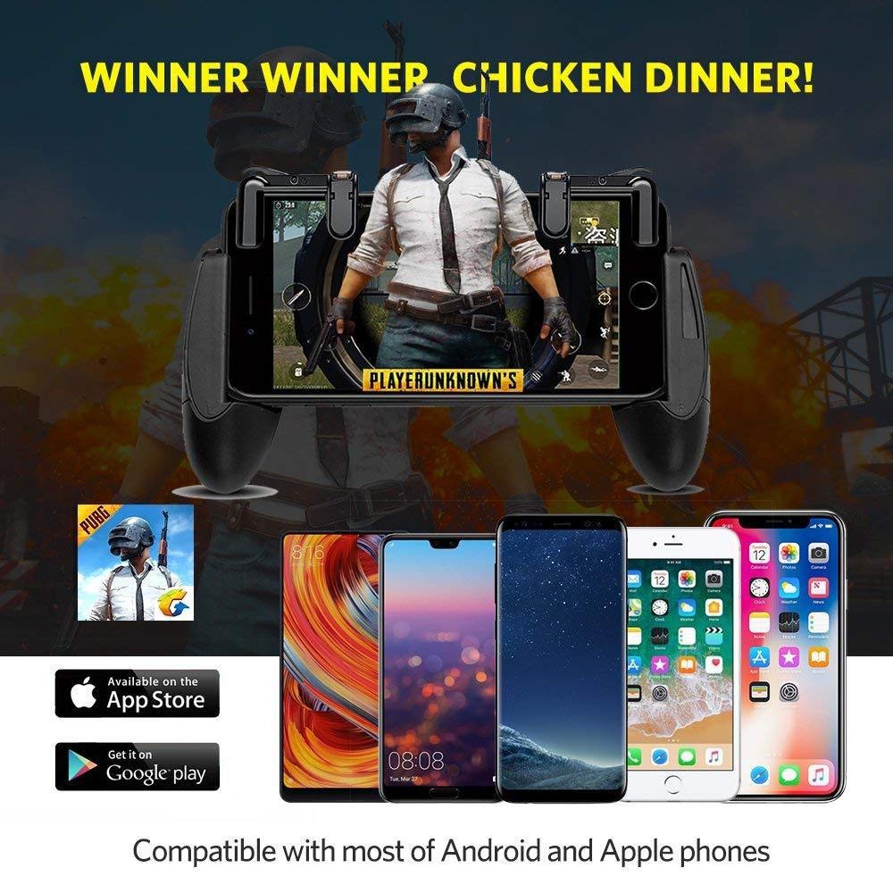 Combo PUBG Tay cầm chơi game trứng và nút bấm chơi PUBG Odog đen nút Joystick A12 đỏ | BigBuy360 - bigbuy360.vn