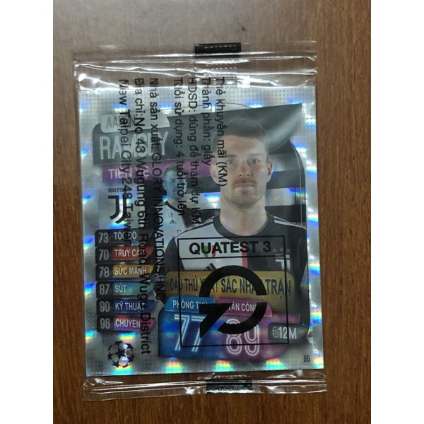 Thẻ lấp lánh Poca Match Attax