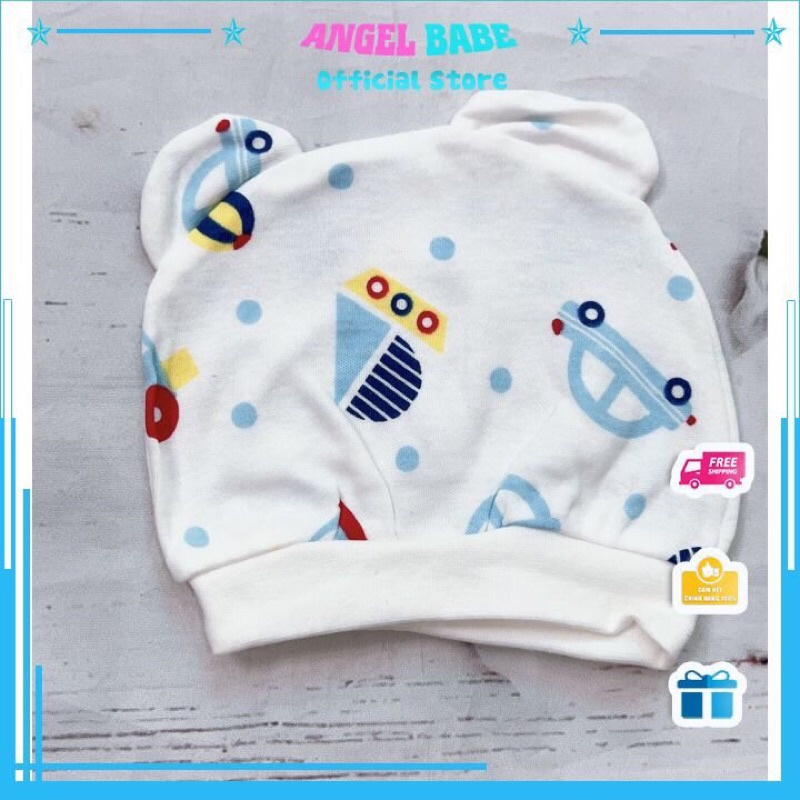 Nón sơ sinh cho bé hình gấu