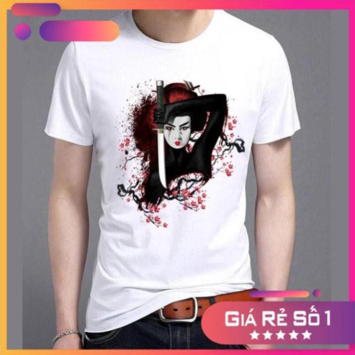 [ÁO THUN IN ĐỒNG GIÁ 65K TOÀN SHOP] - [GIẢM SẬP SÀN] Áo thun nam nữ geisha Nhật Bản