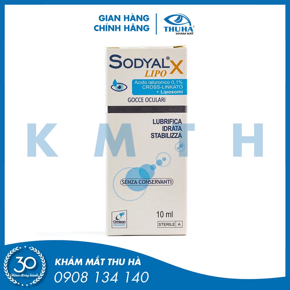 Nhỏ mắt Sodyal X LIPO - Không chất bảo quản - Italy - [Chính hãng]