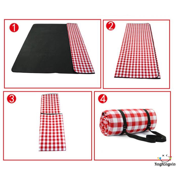 ì _ íPicnic Blanket Foldable Plaid Blanket for Camping, Hiking, Grass, Picnics, Beaches, RV