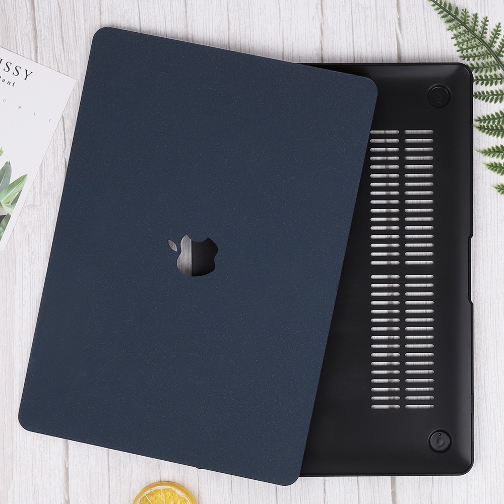 ốp,case cho macbook 13 in màu xanh đen( tặng kèm nút bịt bụi+ kẹp chống gãy sạc)