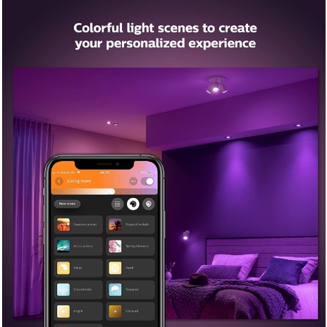 Philips Hue Centura, đèn downlight âm trần cao cấp 16 triệu màu