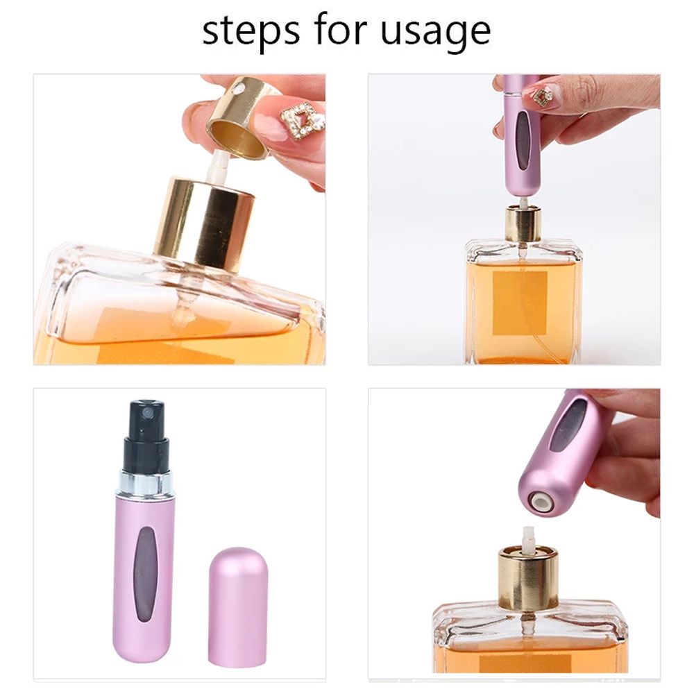 Chai rỗng dạng xịt đựng nước hoa dầu gội tiện lợi để mang theo du lịch 5ml/ 8ml
