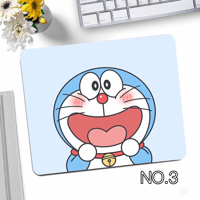 Miếng Lót Chuột Và Bàn Phím Chống Trượt In Hình Doraemon