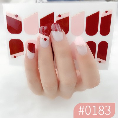 Set 14 Miếng Dán Trang Trí Móng Tay 3d Xinh Xắn Cho Nữ - #0190