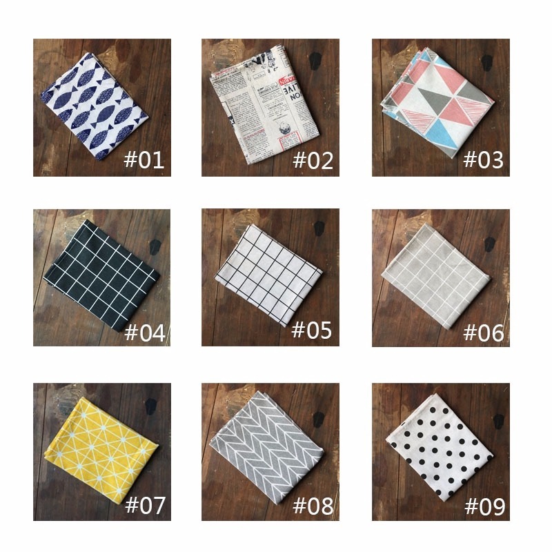 Khăn trải bàn chất liệu cotton trang trí phòng 46*68cm