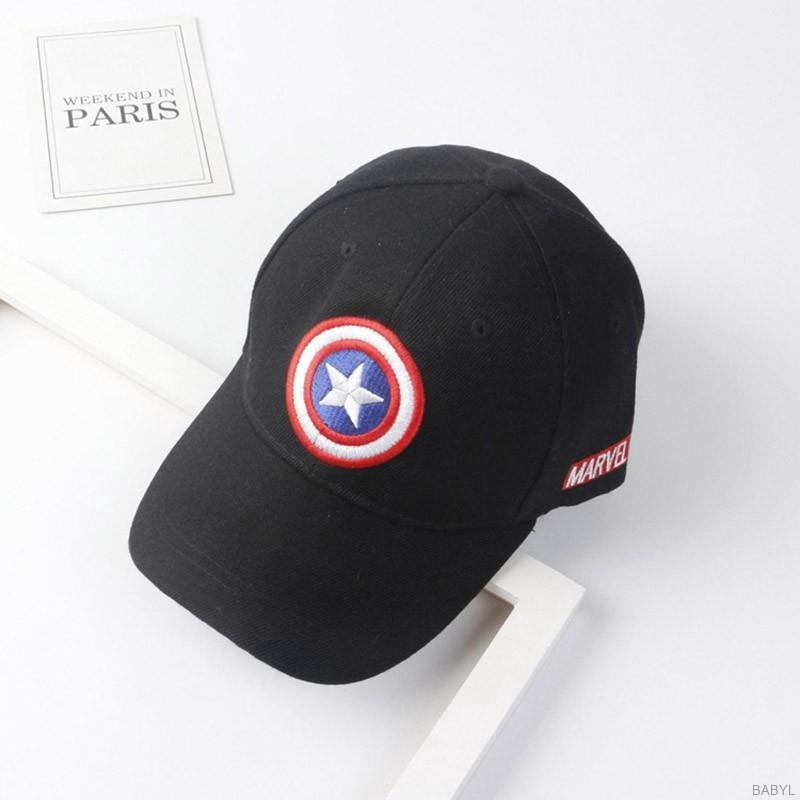 Mũ lưỡi trai in logo Captain America cho bé