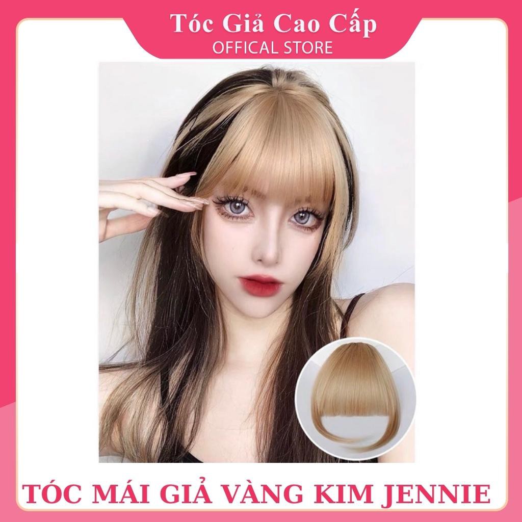 Tóc mái giả Jennie - màu vàng kim