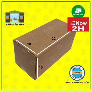 Bộ 50 thùng carton 22x10x10 trơn dán đẹp