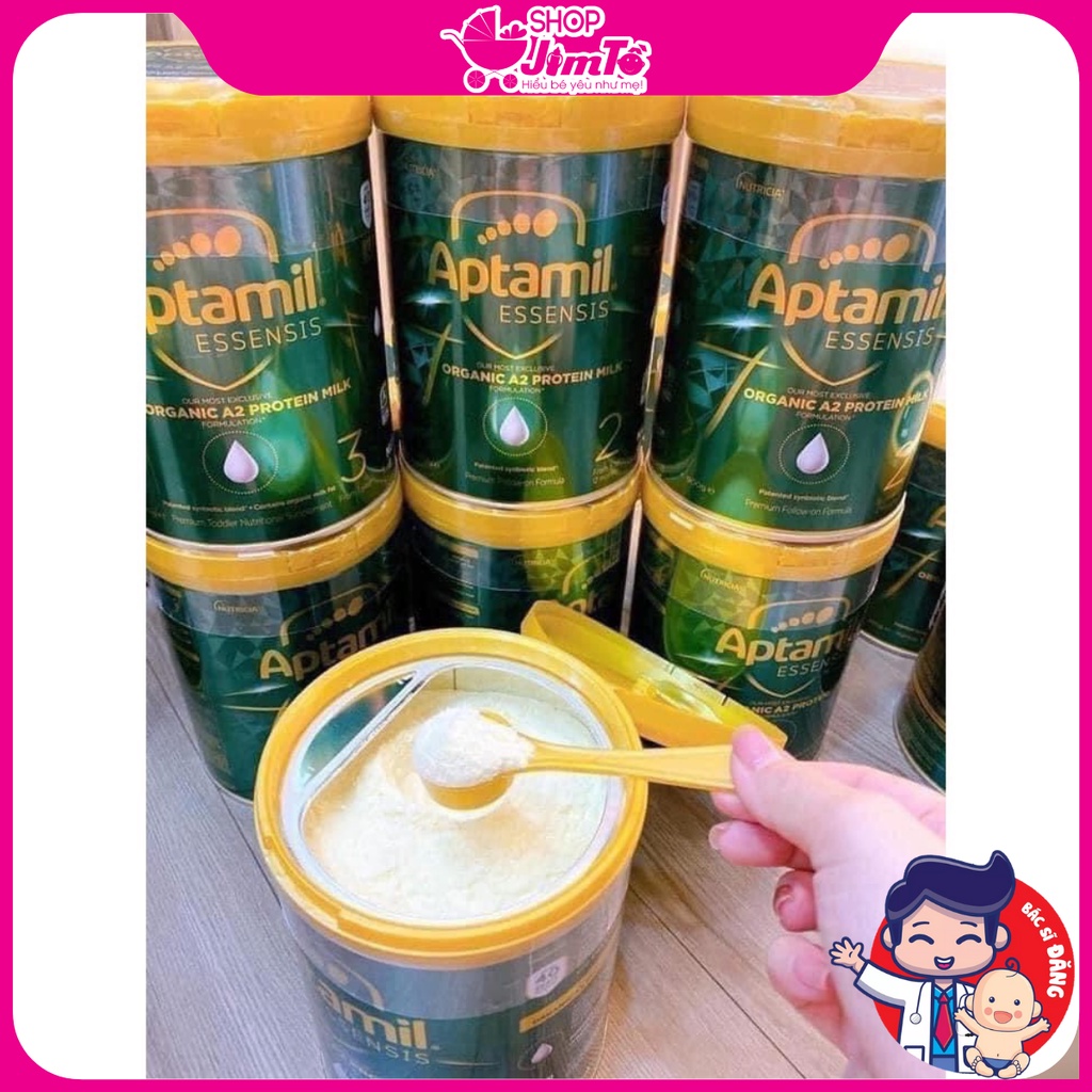 Sữa Aptamil Essensis Số 3, 2, 1 Dòng Sữa Hữu Cơ Organic Tăng Đề Kháng Cho Trẻ Hộp 900G