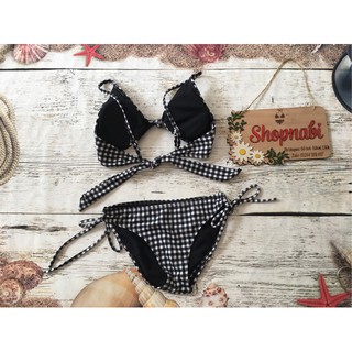 HOTĐồ bơi bikini cạp thấp siêu tôn dángSieu HOT