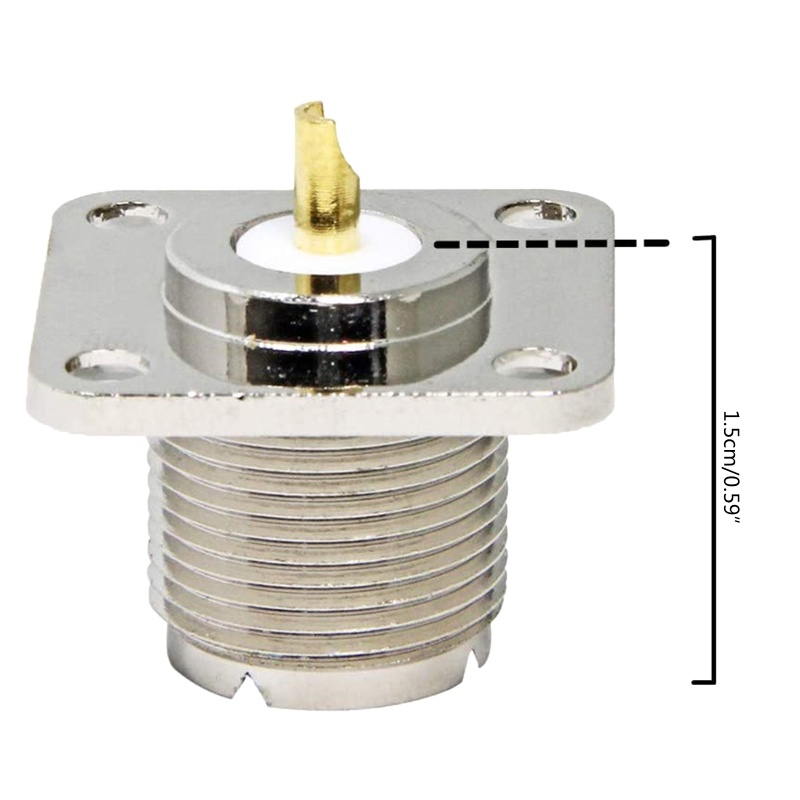Đầu Nối Hàn 4 Lỗ UHF Female SO239