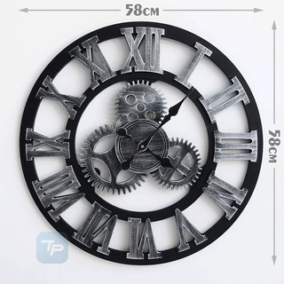 Đồng Hồ Treo Tường Cổ Điển Bánh Răng (số La Mã)