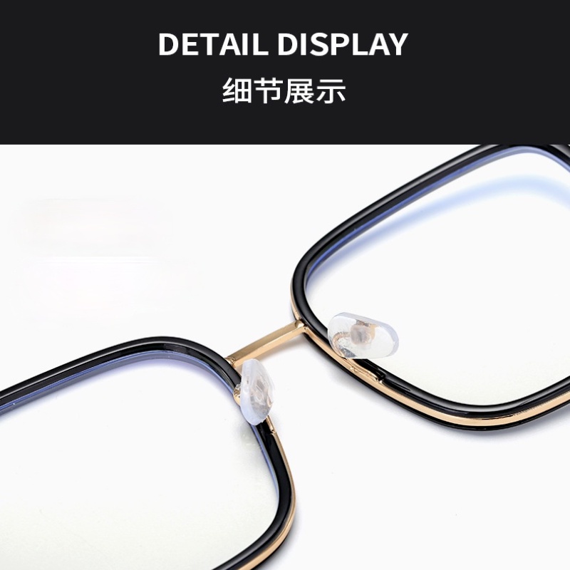 Mắt Kính Gọng Vuông Chống Tia Sáng Xanh Thời Trang Hàn Quốc Cổ Điển Cho Nữ
